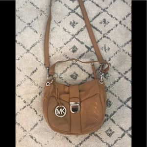 Michael Kors camel Long strap purse